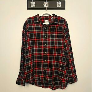 Chaps Plaid Flannel Oxford Shirt